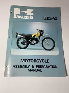 NOS Kawasaki KE125 A3 Assembly and Preparation Manual KE 125 - Bild 1 von 4