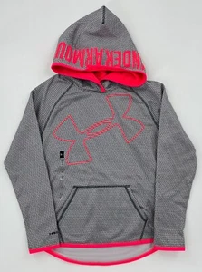 Under Armour Girl's Pullover Hooded Sweater Fleece Water Resistant Med NWT FrSh - Picture 1 of 5