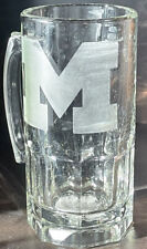 New University Of Michigan U M Football Beer Mug 33.7 oz XL Heavy duty Christmas
