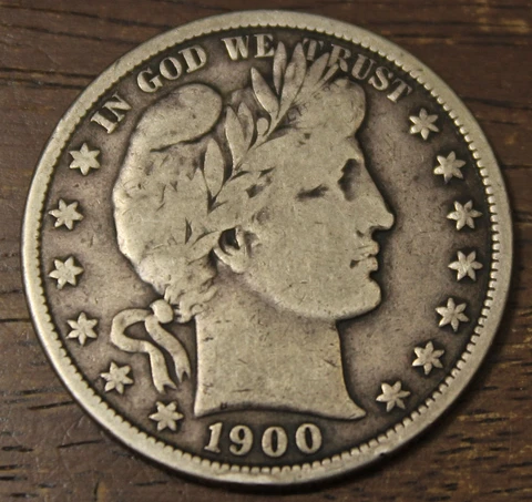 1900 Barber Half Dollar Fine...........................Lot 7777 Cover