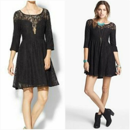VALENTINO Abito da pattinatore Free People Shake It Up con inserti in pizzo Taglia L #F756Z424 Nuovo con etichette!