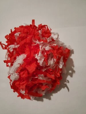 Quality Soft Shredded Tissue Paper Red and White Recyclable Filler - Image 1 of 2