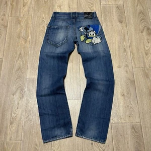 Iceberg Disney Donald Duck Vintage Distressed Y2K Men’s Jeans Size 29 - Picture 1 of 16