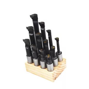 3/4" Boring Bar Set C6 12 Pcs Carbide Tipped Bars 3/4 Shank Lathe Tool New - Picture 1 of 9
