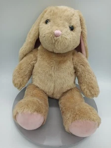 BAB Build A Bear 2020 marrón/rosa oreja flexible conejo de Pascua peluche rellena - Imagen 1 de 3