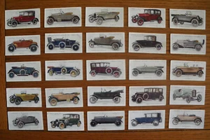 Full set of LAMBERT & BUTLER MOTOR CARS 1922 cigarette cards VG condition - Picture 1 of 1