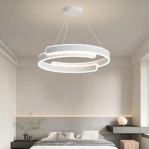 XCJump LED Pendant Light, 50W Ceiling Chandelier with Remote Control, Adjustable - Picture 1 of 8
