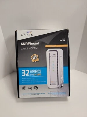 Arris Surf Board SB6190 Cable Modem DOCSIS 3.0  Complete Comcast Xfinity Cox - Image 1 of 4