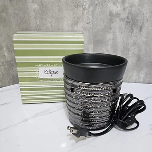 Scentsy Wärmer Full Size Retired Eclipse Metallic und Schwarz Neu - Bild 1 von 5