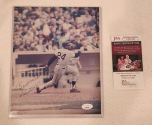 Willie Mays Signed Photo JSA Rare Best Wishes Inscription 8x10 Autograph Giants - Picture 1 of 4