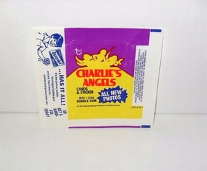 TOPPS CHARLIE'S ANGELS WAX WRAPPER FROM 1977 "JUST WRAPPER"