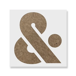 Ampersand Sans Stencil - Durable & Reusable Mylar Stencils - Picture 1 of 5