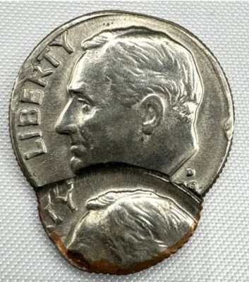 1978 D Roosevelt Dime error. Double struck. Very good condition! - Image 1 of 2