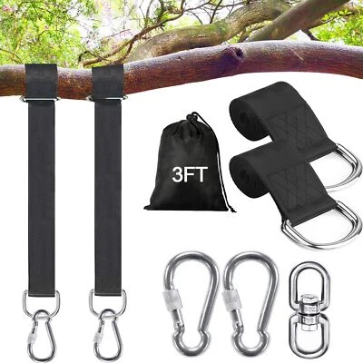 3Ft Heavy Duty Tree Swing Hanging Strap Kit Adjustable Hammock Hanging Kit - Image 1 of 4