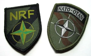 2 Stück  KLETT Bundeswehr Verbandsabzeichen Multinationale Verbände Jacke Patch - Bild 1 von 1