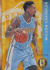 2015-16 Panini Gold Standard Nuggets Basketball Card #13 Wilson Chandler /299