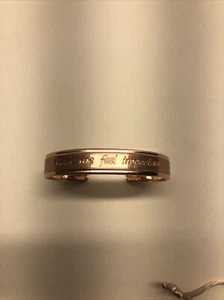 Mary Kay Rose Gold Tone Cuff Bracelet - "Make Me Feel Important" Rhinestones - Picture 1 of 7
