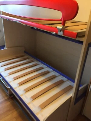 Cameretta Moretti Compact - Letto castello + cassettoni + scala con contenitori - Immagine 1 di 4