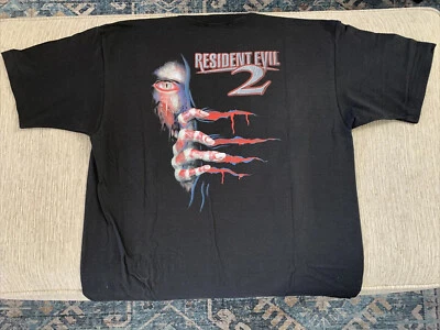 RESIDENT EVIL 2 XL T-Shirt VTG 1998 Capcom Promo PS1 PlayStation New Rare VHTF - Image 1 of 4