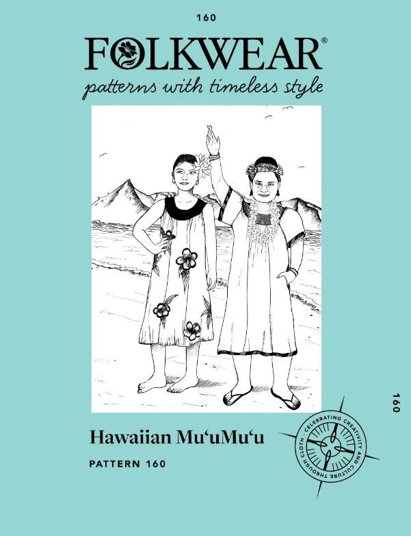 Folkwear Hawaiian Mu'uMu'u Dress #160 Sewing Pattern (Pattern Only) - Image 1 of 1