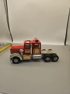 Vintage 1980s Tonka No 1 Fire Truck Hook and Ladder Pressed Steel Semi ONLY - Picture 1 of 16