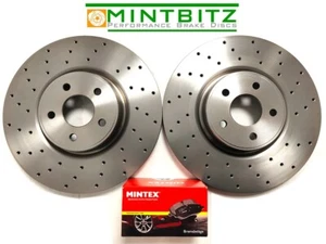 Dischi e pastiglie freno anteriori forati Ford Focus RS 2.5 Turbo RS500 2.5 Turbo / MK2 - Foto 1 di 8