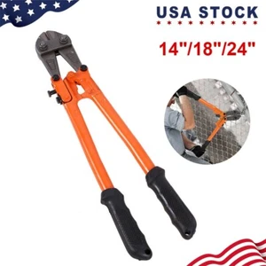 14"/18"/24" Bolt Cutter, Bi-Material Handle w Soft Rubber Grip Alloy Steel Blad - Picture 1 of 10
