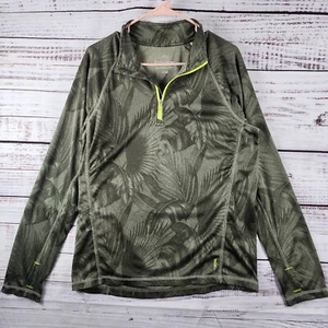 Tommy Bahama Men's IslandActive Green Palm 1/4 Zip Performance Pullover Shirt M - Picture 1 of 8