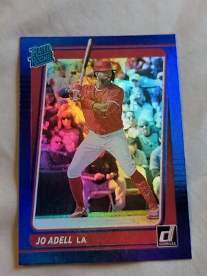 JO ADELL RC 2021 DONRUSS RATED ROOKIE BLUE HOLO #33 LA ANGLES - Image 1 of 2