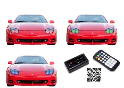 Kit de halo de faros Bluetooth multicolor RGB para Mitsubishi 3000GT 94-98 Foto 1 de 4