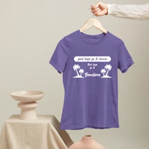 Good Boys Go to Heaven T-shirt Bad boys Benidorm Funny Sarcastic Gifts - Picture 1 of 22