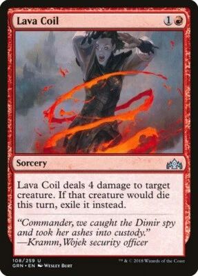(x4) Lava Coil 108/259 Play Set Uncommon Guilds of Ravnica MTG Near Mint - Image 1 of 2