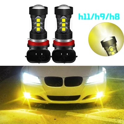 Kit de bombillas antiniebla LED H11 amarillas para BMW 320i 328i 335i 525i 528i 535i xDrive Foto 1 de 4