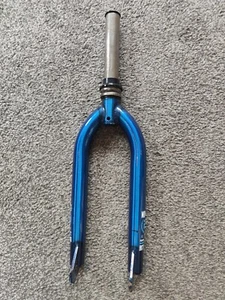 BMX Forks - Translucent blue - Full 4130 Cromo - Picture 1 of 5