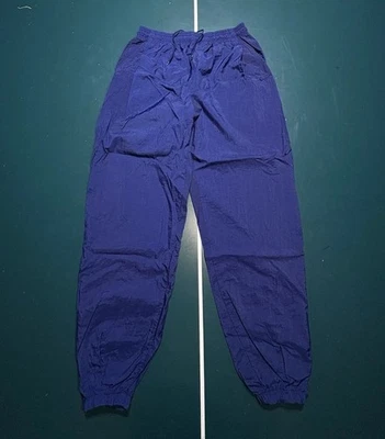 Pantalones deportivos Nike cortavientos vintage de los 90 para hombre grandes holgados azul marino Foto 1 de 4