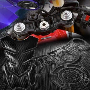 Perforated Black Handle Bar Yoke+Fuel Cap Sticker Cover+Tank Pad 12-14 YZFR1 R1 - Bild 1 von 12