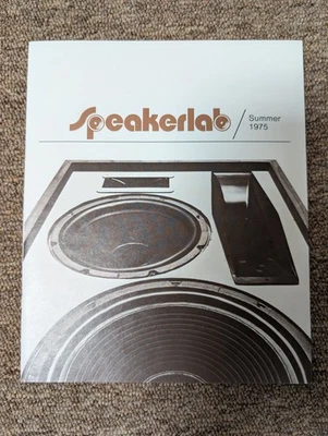 Summer 1975 Speakerlab Brochure Product Catalog - Image 1 of 4