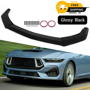 Alerón divisor delantero negro brillante para Ford Mustang GT 2024-25 ETAPA 3 - Imagen 1 de 16