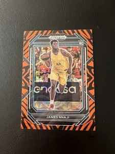 2023 Panini Prizm Draft Picks James Nnaji Choice Tiger Stripe RC - Picture 1 of 2