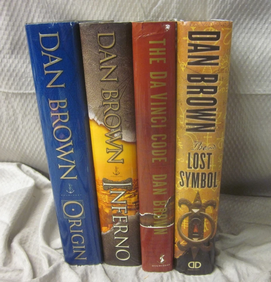 Lot of 4 Robert Langdon Novels Hardcover Books by Dan Brown - Image 1 of 4
