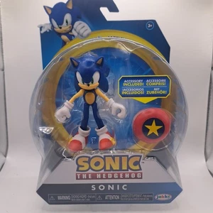 Jakks Sonic The Hedgehog 4" Action Figure with Star Spring - Imagen 1 de 6