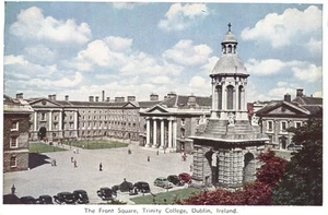 Front Square Trinity College Dublin Irland Luftbild Postkarte - Bild 1 von 2