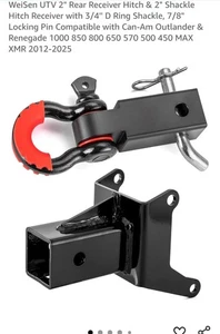 2"Trailer Hitch Receiver Shackle Tow Mount For Polaris Sportsman 450/570/700/800 - Bild 1 von 13