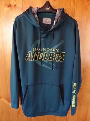 Legendary Fishing Sudadera con Capucha Para Hombre Grande Verde Pullover Foto 1 de 4