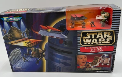 Juego de acción transformadora Micro Machines Star Wars R2-D2/Jabba's Palace 1996 nuevo Foto 1 de 4