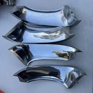 1958 -62  ORIG CORVETTE EYEBROW GRILL MOLDINGS PART #3740209, 11, 3740210, 12 - Picture 1 of 6