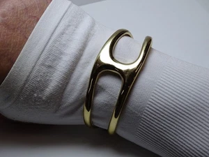 NWT Uno De 50 Gold Plated/Brown Leather Bracelet “It’s Electrifying” - Picture 1 of 2