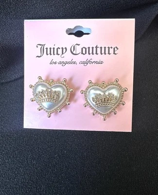 Juicy Couture Earrings / Heart/ Pearl - Image 1 of 4