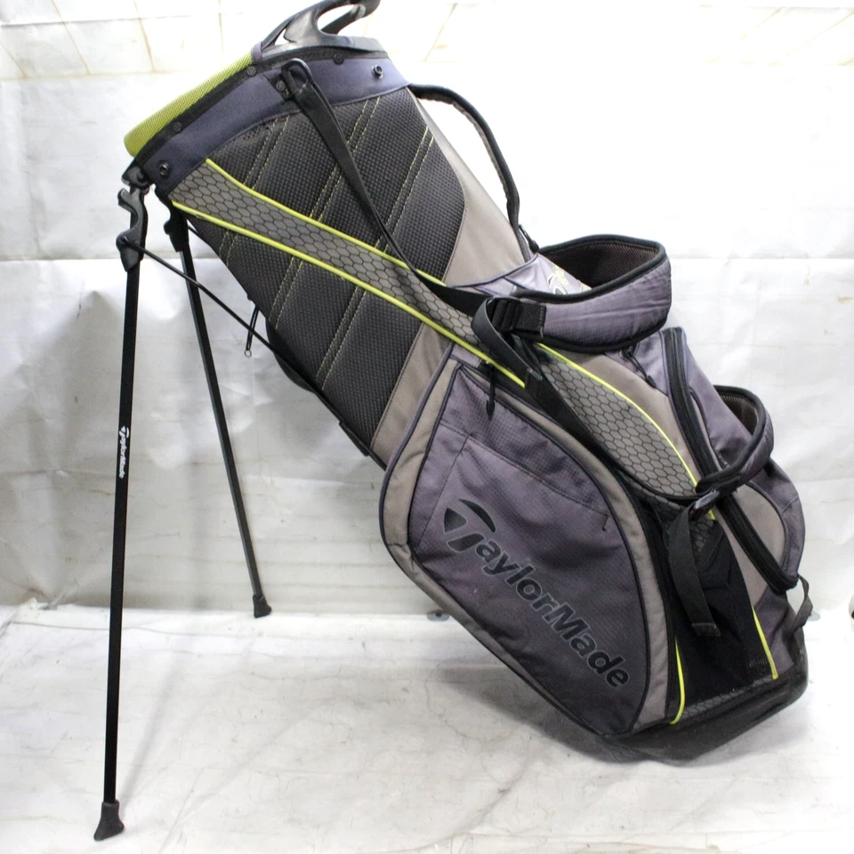Сумка для гольфа TaylorMadae 5-сторонняя переносная стойка зеленая серая - Изображение 1 из 4