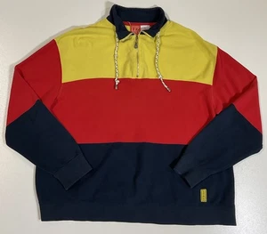 Vintage Liz Claiborne 1/4 Zip Sweatshirt Gr. M Old Money Thin Preppy Maritim Y2K - Bild 1 von 11